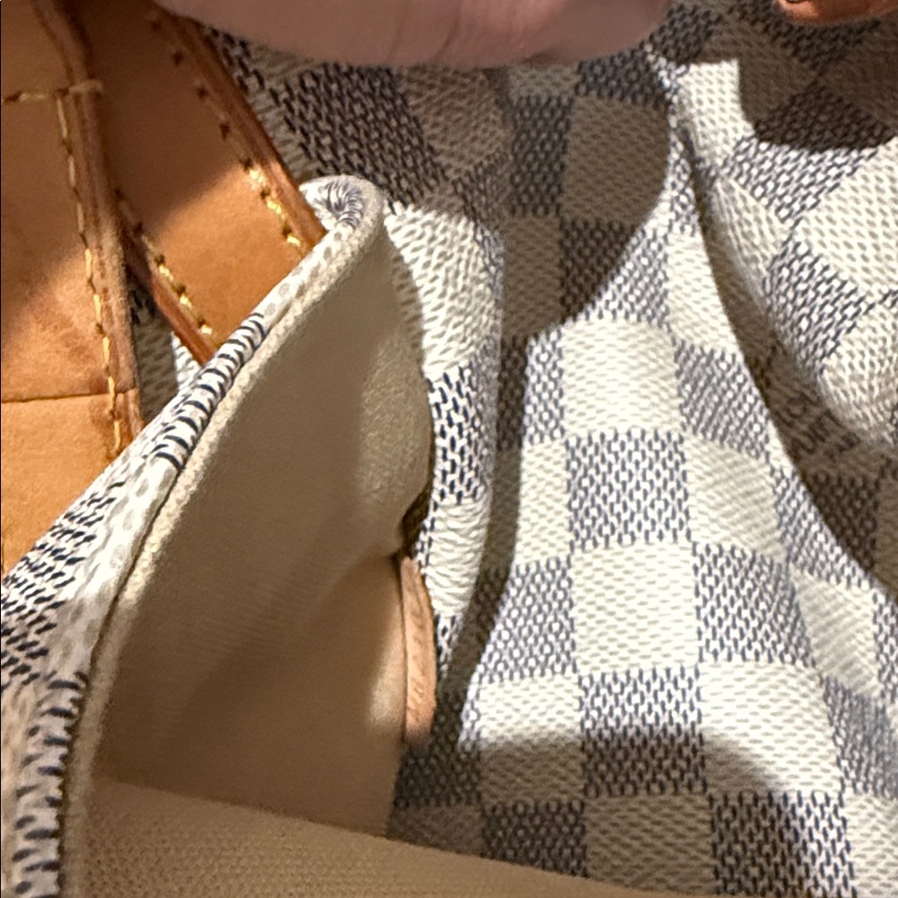 Louis Vuitton Damier Azur Totally MM Tote Bag Shoulder with Zipper - Picture 13 of 13
